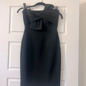 Strapless Black Cocktail Dress